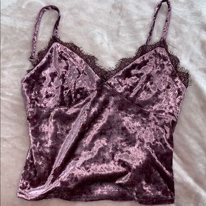 Cute maroon velvet top